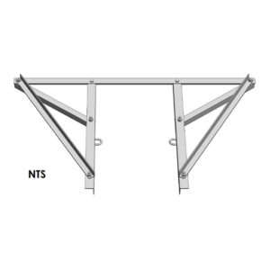 Daley 18-Inch Light Duty Wall Mount Bracket
